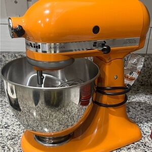 KitchenAid Artisan Mixer in Vibrant Orange
